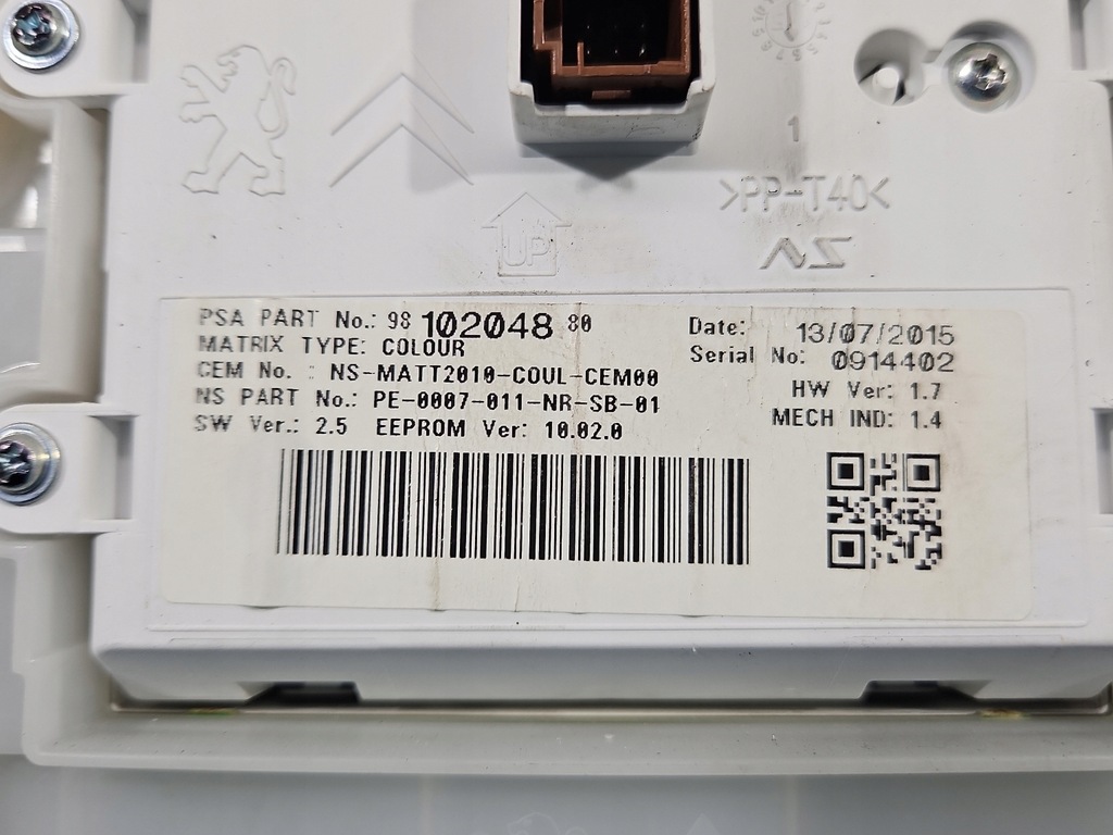 фото №9, Счетчик peugeot 2008 i 13-19 9810204880, 9813865480 1.2 vti europa