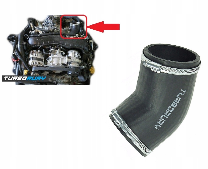 фото №7, Шланг труба turbo интеркулер subaru forester impreza legacy iv v 2.0 d