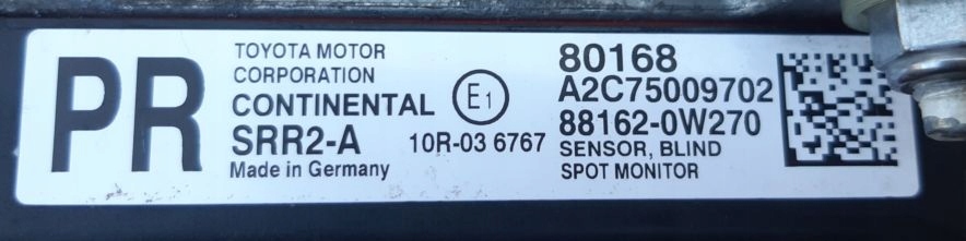 фото №3, Toyota prius радар датчик distronic 88162-0w270