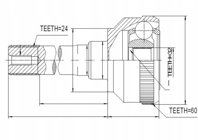 фото №1, Nty npz-lr-011 набор шарнир, wał приводной