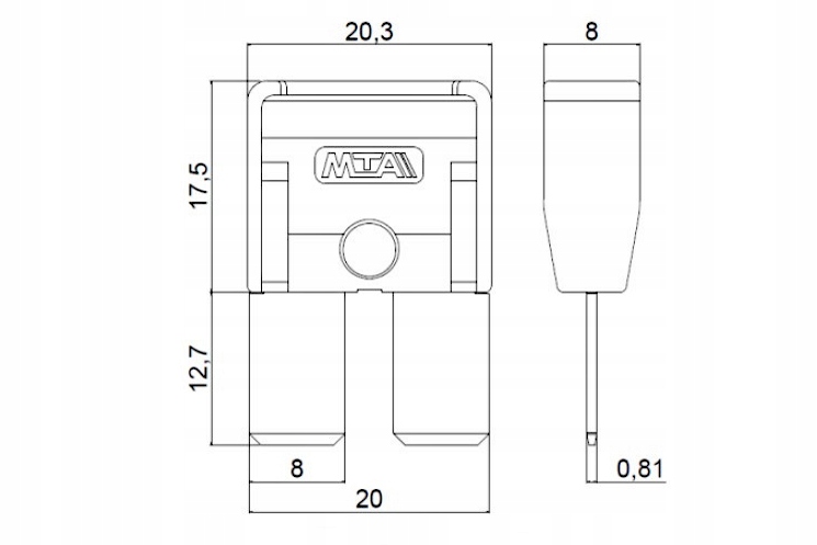 фото №2, Запобіжник płytkowy mta m8compact 60a