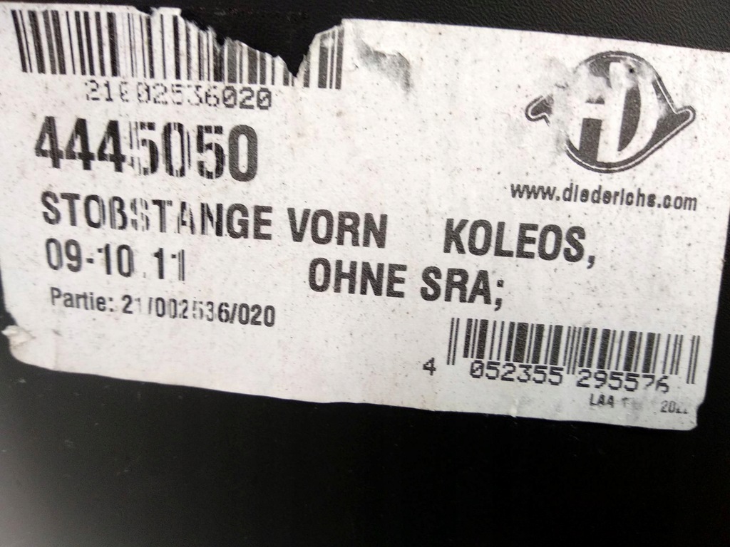 фото №11, Бампер перед renault koleos i hy 09-11 4445050