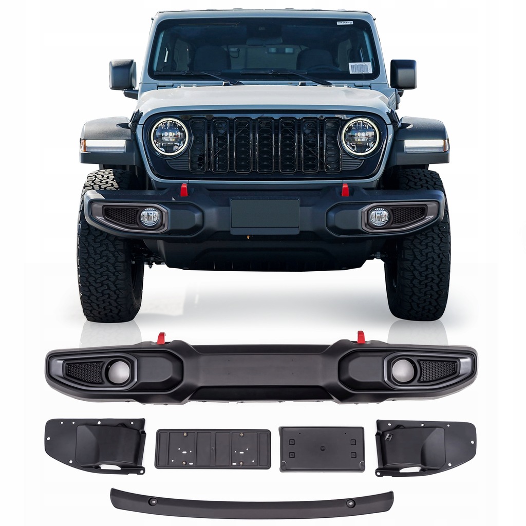 фото №1, Jeep wrangler jl 2018+ бампер передній пластиковий rubicon bez pdc