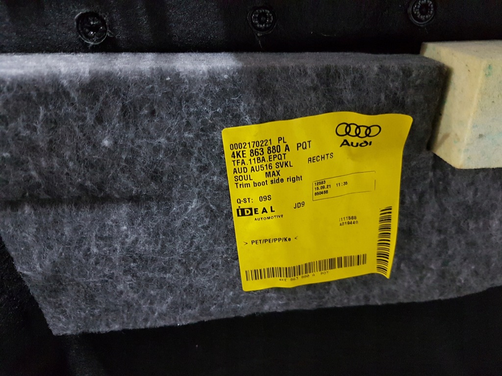 фото №8, Обладнання багажника audi etron 4ke багажник e-tron