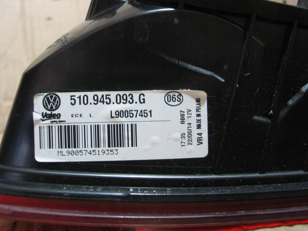 фото №11, Лампа задня задня vw golf sportsvan 13-18 510945093g