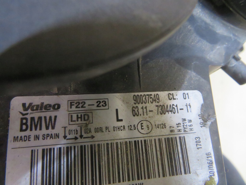 фото №14, Лампа фара левый перед bmw 2 f22 f23 63117304461
