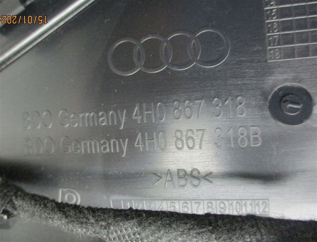 фото №8, Обшивка обивка дверь правый задняя audi a8 d4 4h