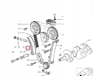 Натягувач ланцюга розподільного валу bmw 3 e36 11311743262 1743262 Зі Шроту