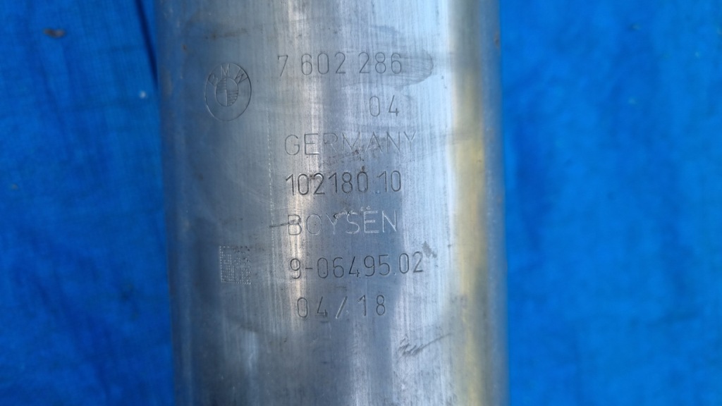 фото №11, Bmw 3 f30 f31 4 f32 f33 f34 гаситель труба выхлопная выхлоп