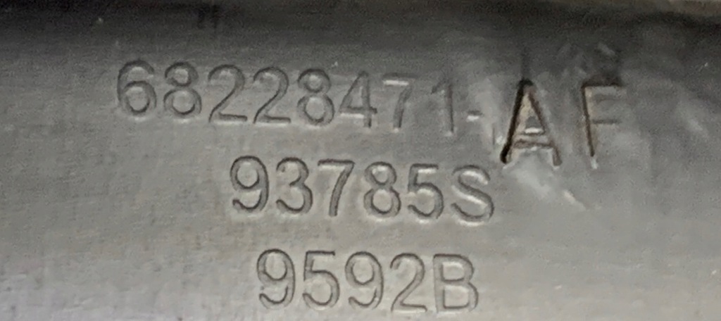 фото №10, Chrysler pacifica ii 16- жабо пластиковий 68228471af