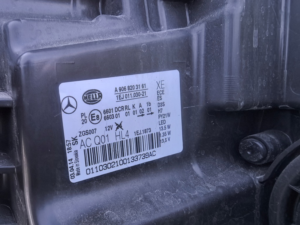 фото №11, Mercedes sprinter 906 lift bi ксенон led лампа ліва перед