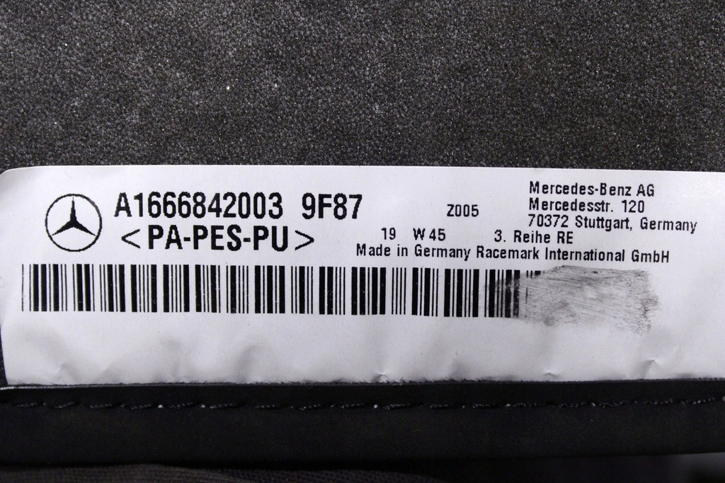 фото №16, Mercedes ml 166 w166 amg двірники килимки килимки велюрові a1666842300