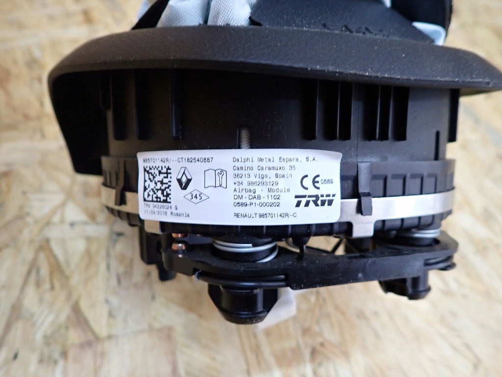 фото №8, Подушка подушка безопасности водителя dacia dokker 2018 europa 985701142r