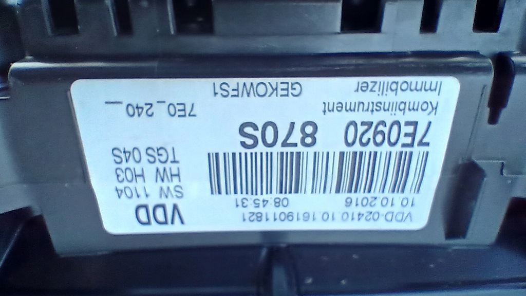 фото №5, Счетчик приборная панель vw transporter multivan 7e0920870s