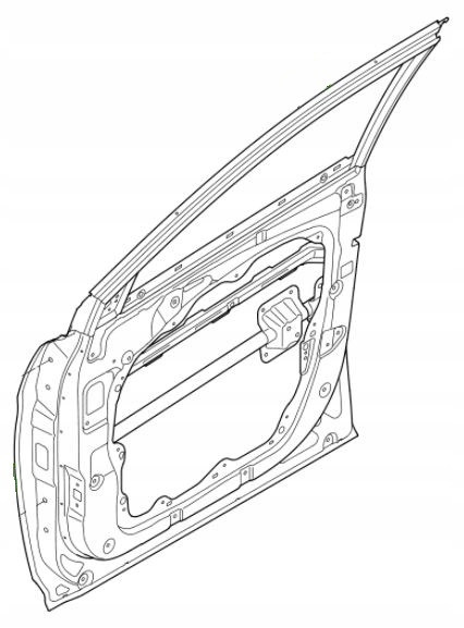 фото №1, Hyundai santa fe 3 iii праве двері перед праве