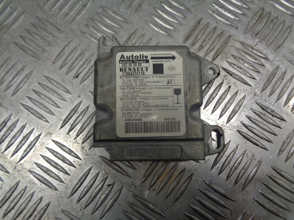 фото №1, Модуль подушка безопасности renault scenic i 7700437471a