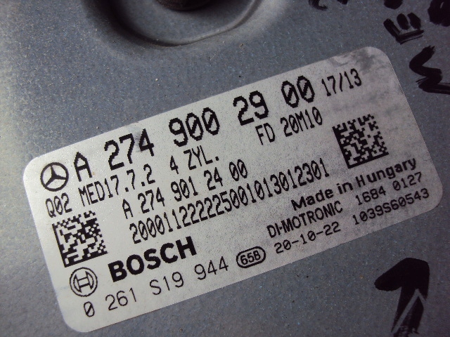 фото №5, Бортовой компьютер двигателя mercedes w205 w213 w253 2.0 cgi