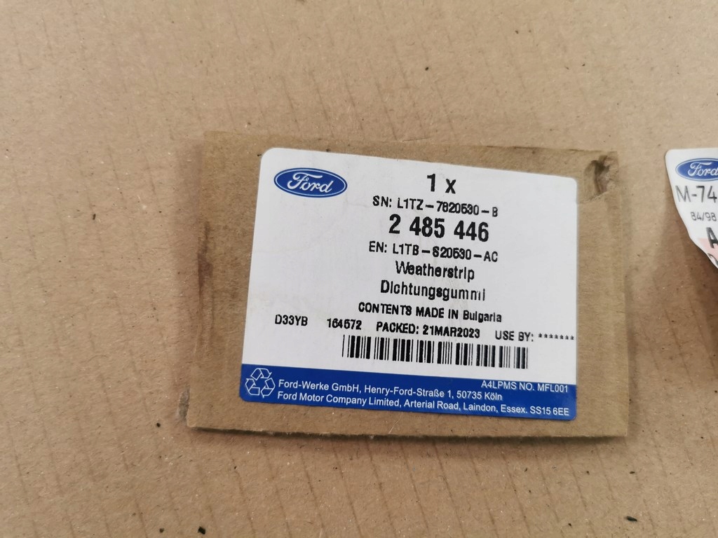 фото №5, Ford puma mk2 19-23- прокладка дверь правый перед l1tb-s20530-ac