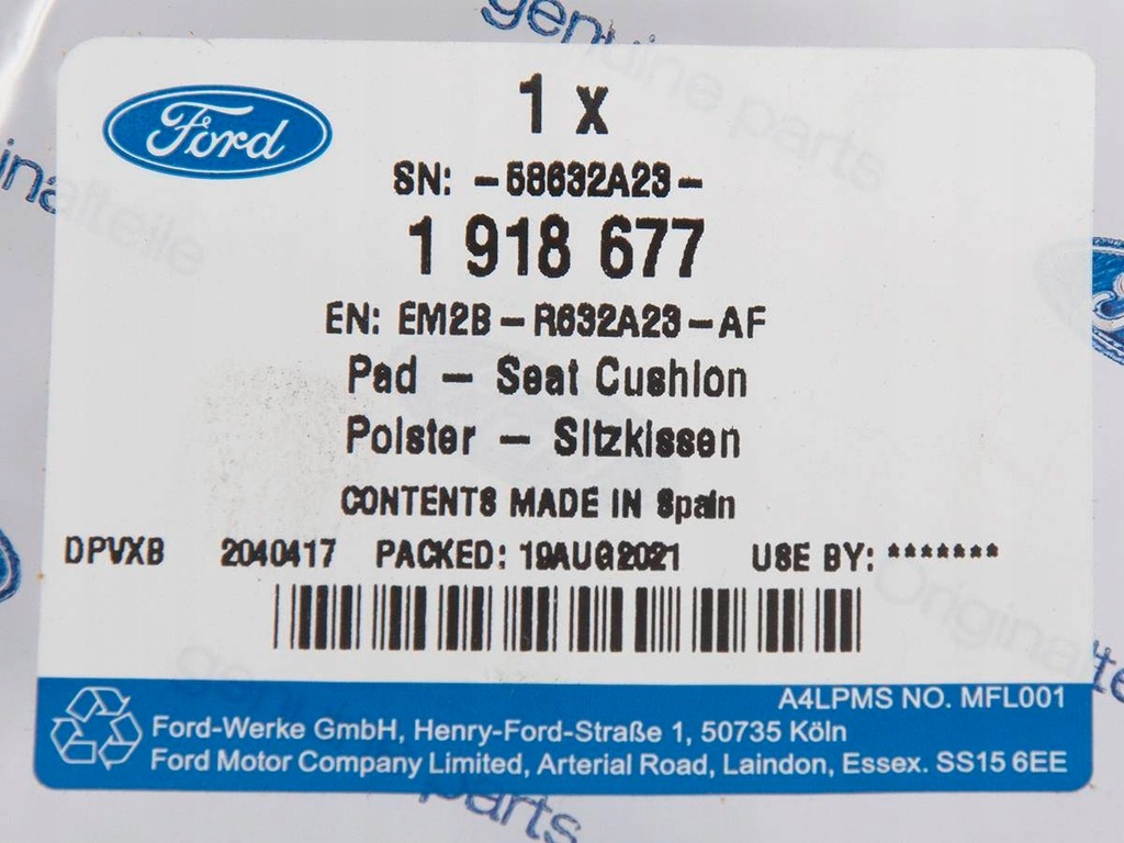 фото №10, Подушка сидіння водія s-max/galaxy 15- _ 1918677 _ em2b-r632a23-af