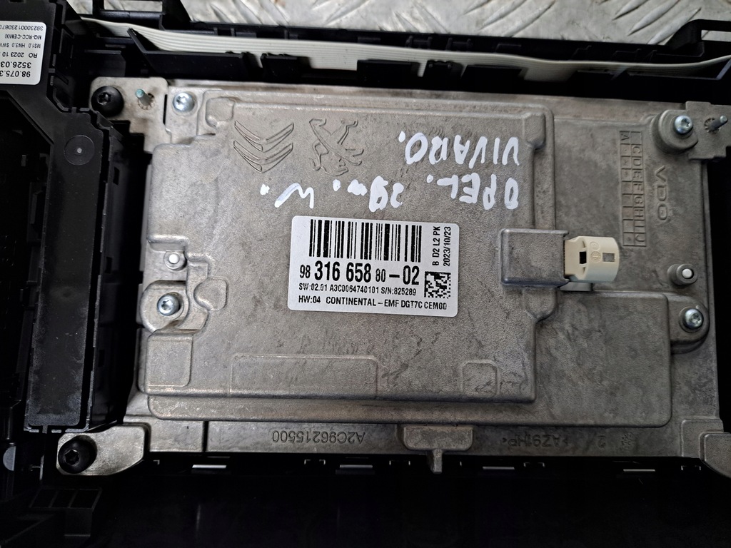 фото №6, Opel vivaro 2023 r 2.0 cdti радіо навігація 9855270480