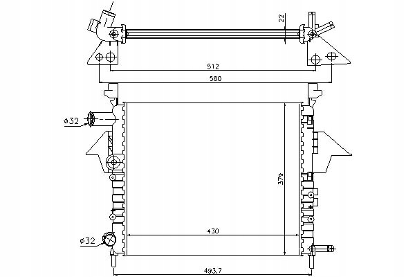 Купить Nissens радиатор воды renault twingo 1 1.2 c067