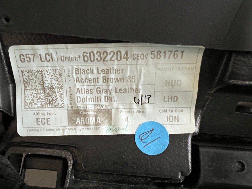 фото №7, Bmw x5 g05 x6 g06 x7 g07 приборная панель панель  приборная приборная панель кожа nowa lci