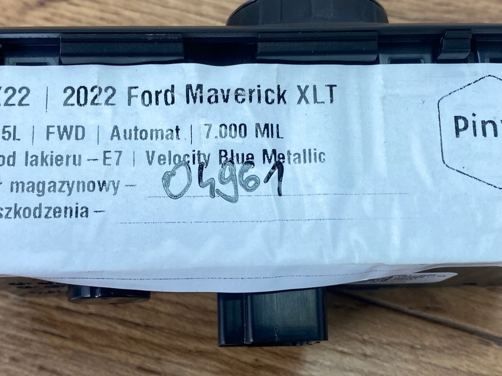 фото №7, Панель вимикач світла ford maverick 2022+ kuga escape usa