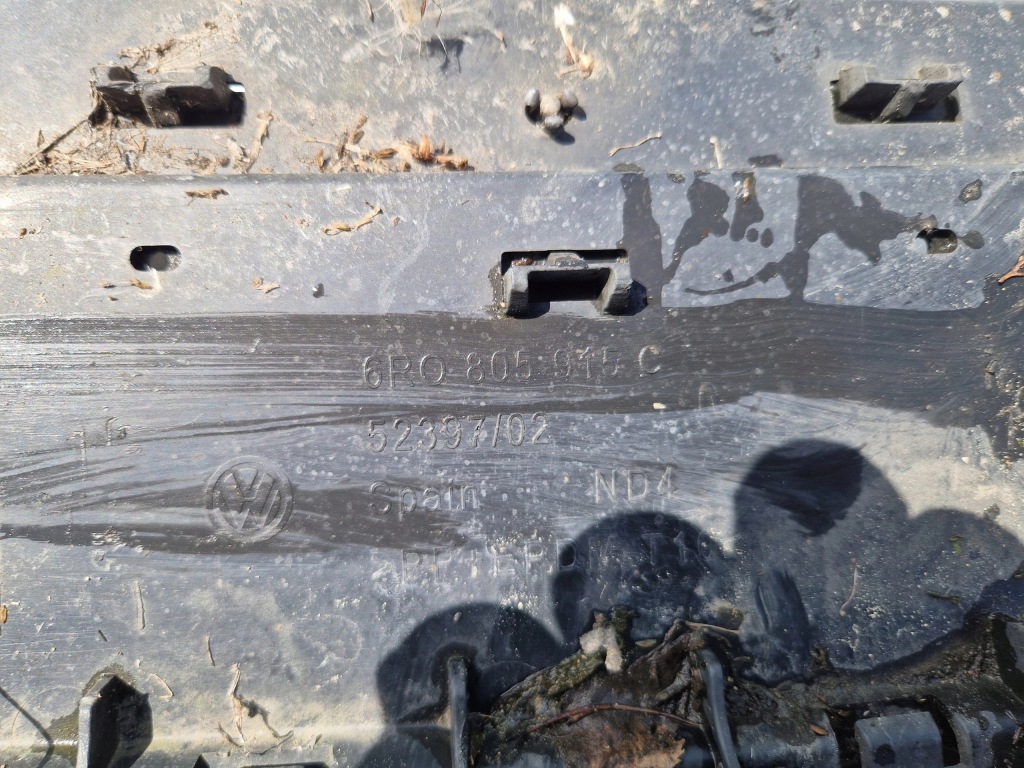 фото №7, Накладка спойлер бампера перед vw polo v 5 6r0805915c