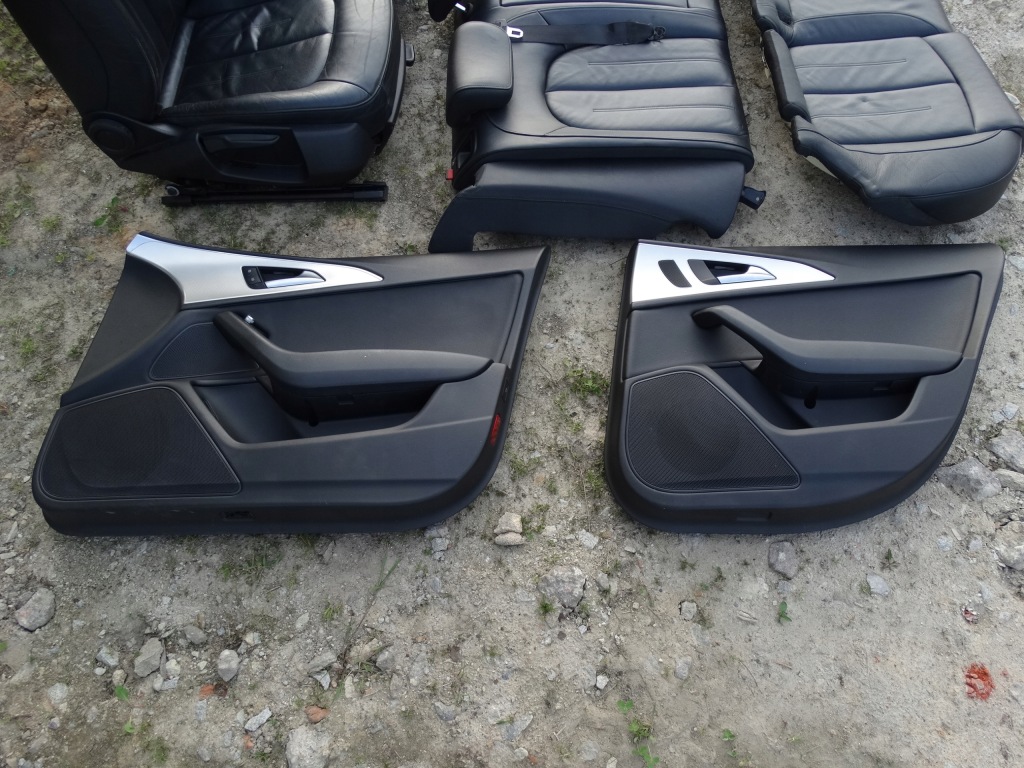 фото №15, Audi a6 c7 sedan 11-18 сидіння заднє сидіння czarna шкіра комплект super стан