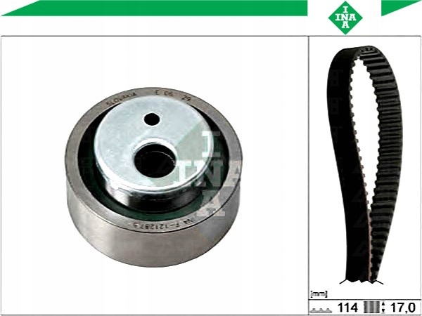 фото №2, Комплект - набір ремінь розподільного валу [ina]