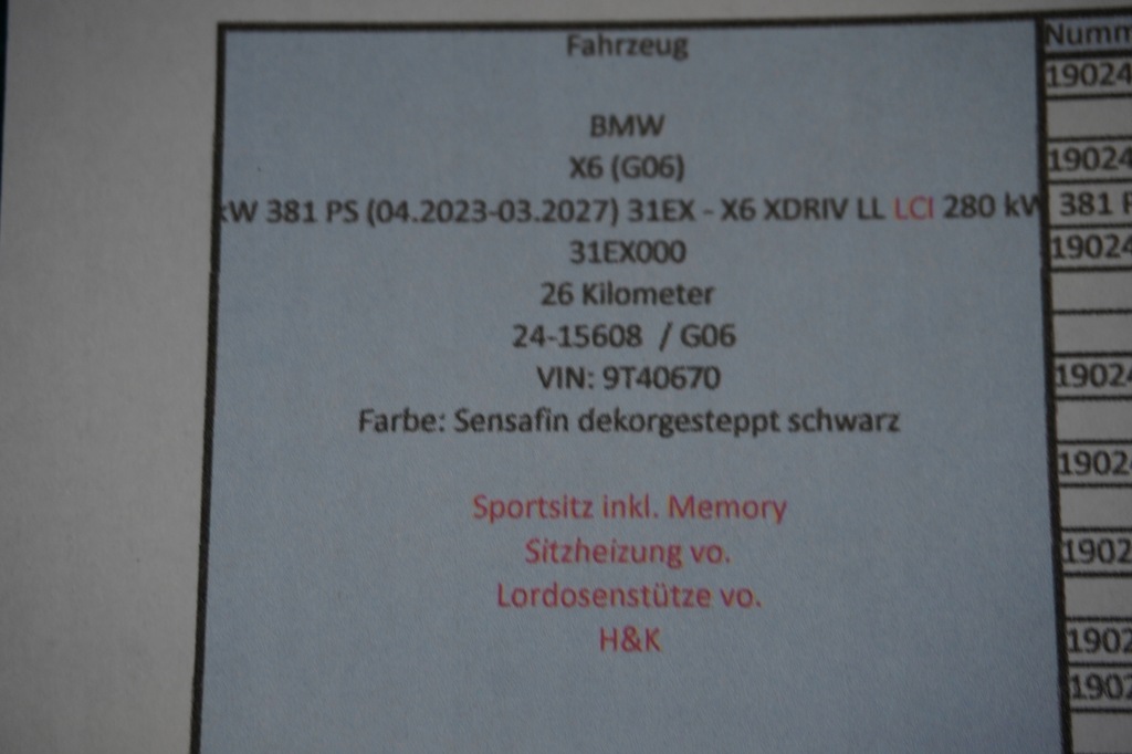 фото №15, Сидіння середина заднє сидіння bmw x6 g06 g06lci-lift schwarz 26km.