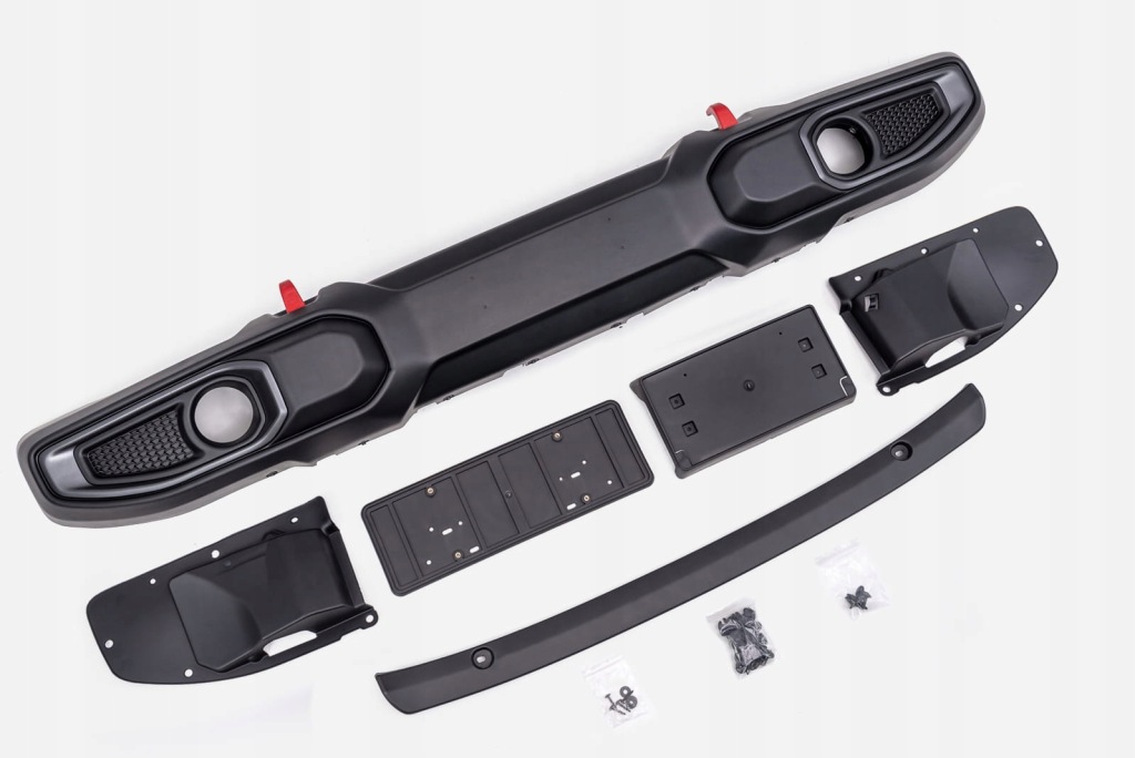 фото №7, Jeep wrangler jl 2018+ бампер передний пластиковый rubicon bez pdc