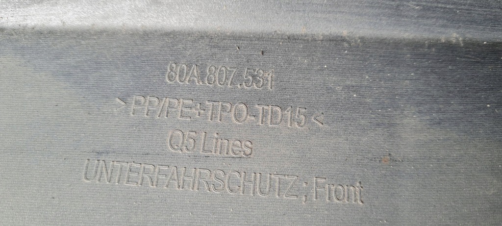 фото №11, Q5 80a молдинг спойлер накладка бампера перед 80a807531