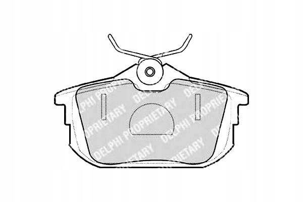 фото №1, Delphi гальмівні колодки гальмівні mitsubishi carisma 1.6 da