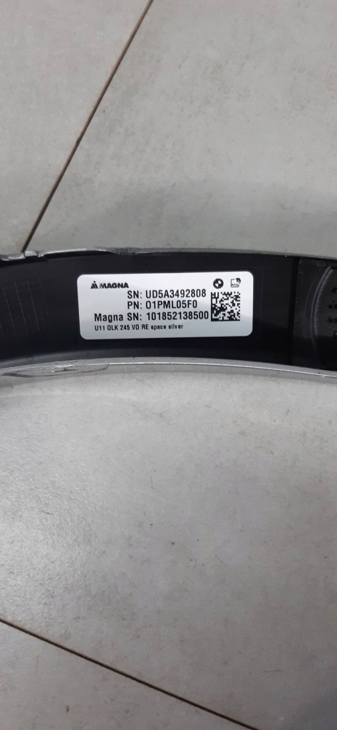 фото №9, Bmw x1 u11 m-pakiet молдинг крила права задня 51779881962