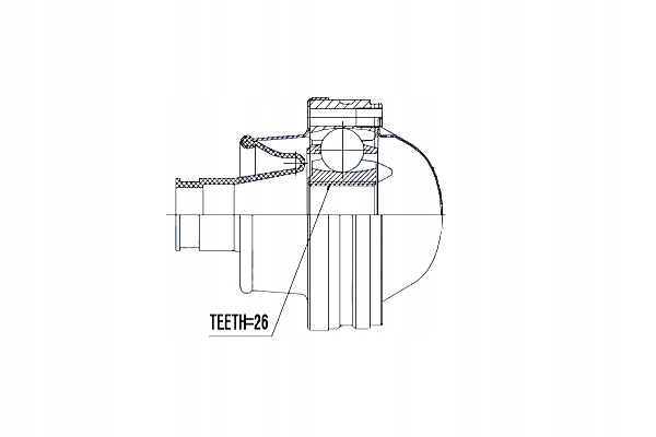 фото №5, Nty npw-fr-070 набор шарнир, wał приводной