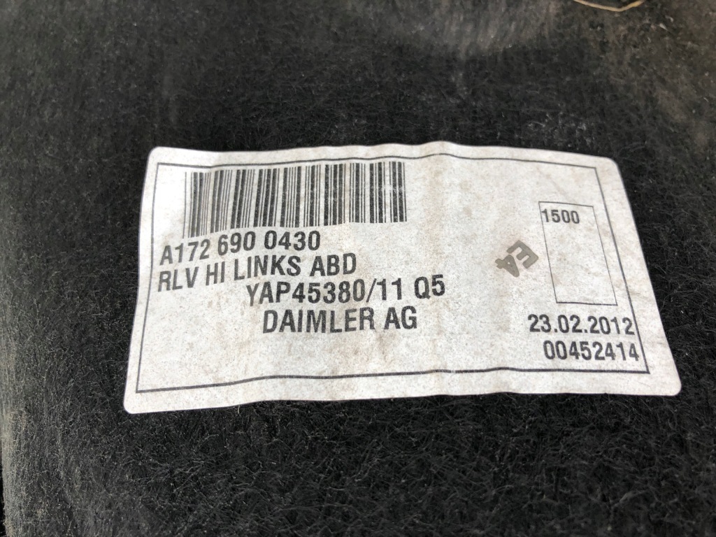 фото №4, Mercedes r172 slk slc подкрылок левый задняя левая