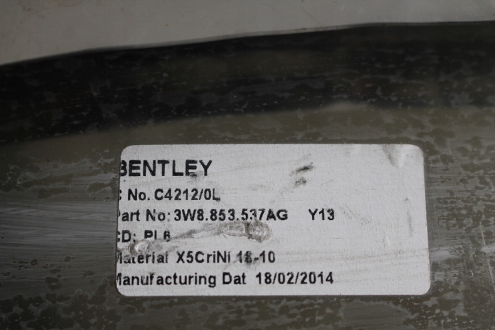 фото №7, Bentley continental gt молдинг поріг 3w8853537ag