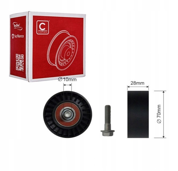 фото №1, Caffaro 211-00 ролик напрямна / напрямна, ремінь клиновий зубчастий