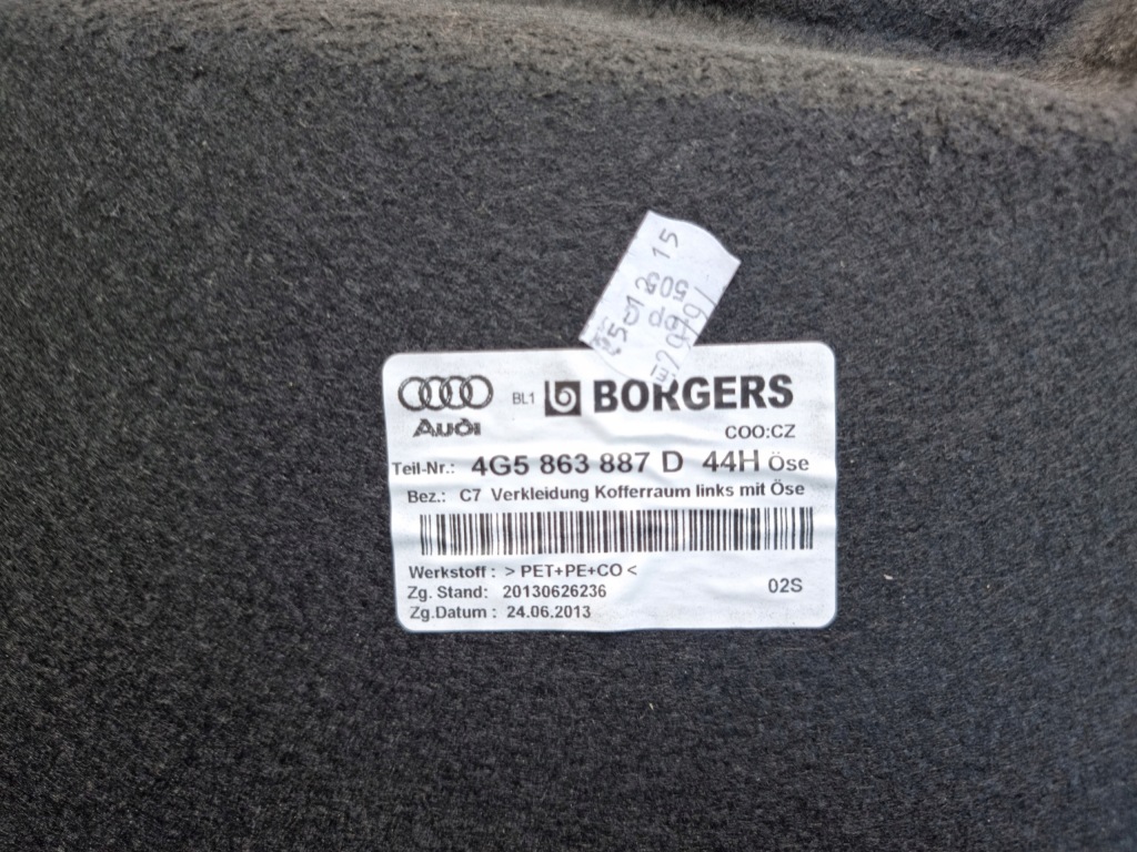 фото №8, Audi s6 a6 c7 4g 4.0 tfsi lift обшивка багажника левый 16r