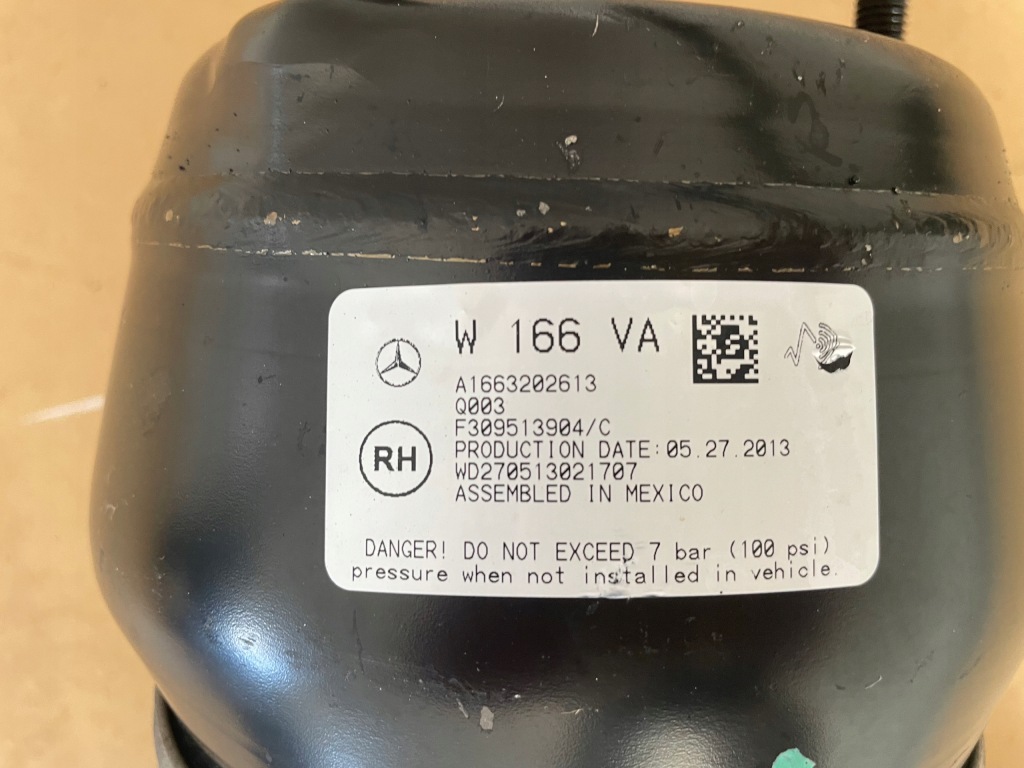 фото №3, Амортизатор airmatic правый перед a1663202613 mercedes gl gls x166