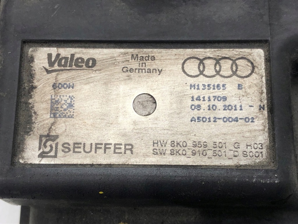 фото №6, Модуль вентилятора audi a5 8t 8k0959501g 2.0 177km 07-17 блок керування