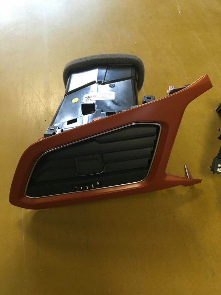 фото №1, Ліва решітка обдув vw t-roc помаранчевий dekor