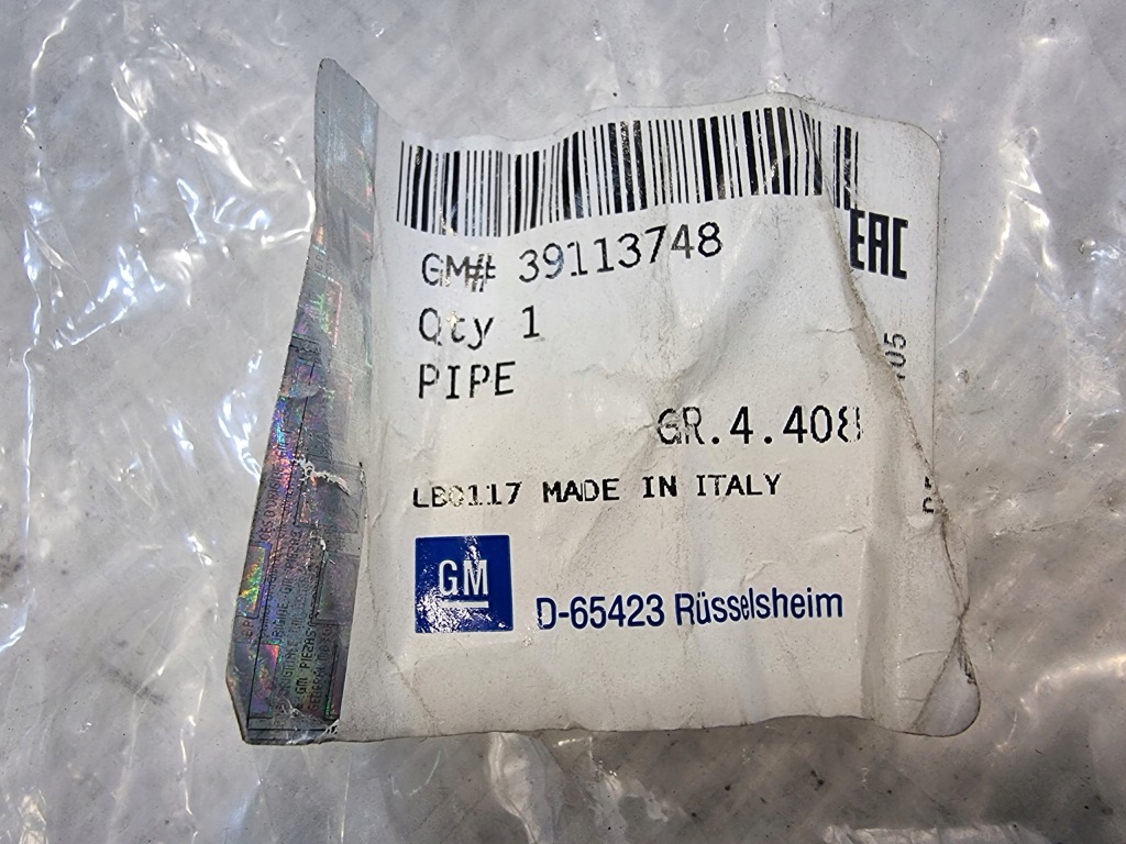 Купити Шланг коробки передач opel insignia a 1 39113748 новий оригінал