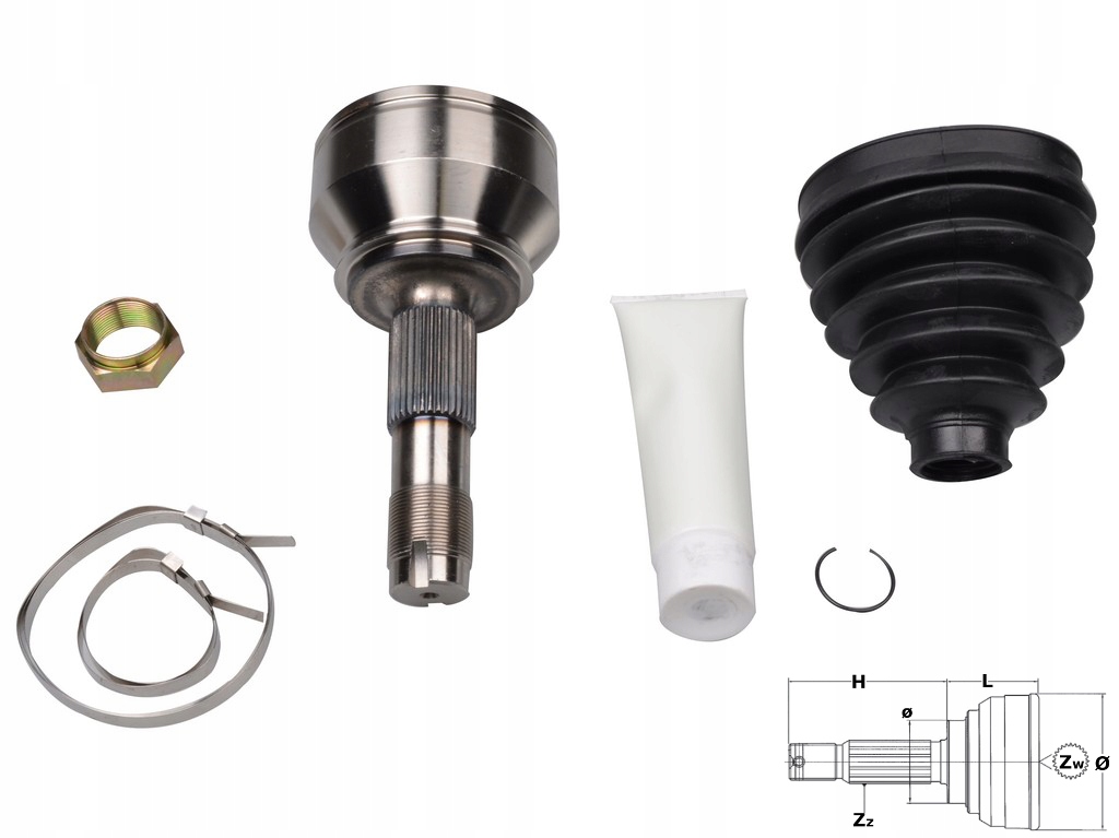 фото №2, Fast ft25080k набор шарнир, wał приводной