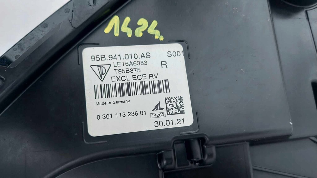 фото №11, Porsche macan lift gts лампа права перед передня matrix 1424