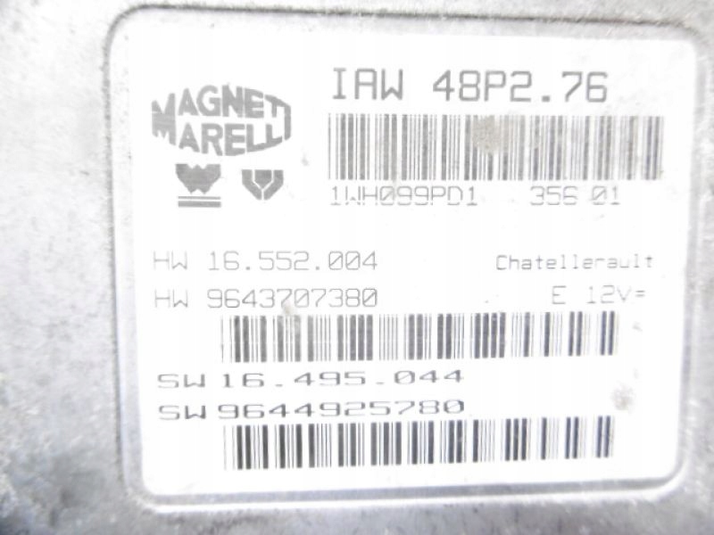 фото №5, Peugeot 206 бортовой компьютер 9644925780 iaw45p2.76 1,1