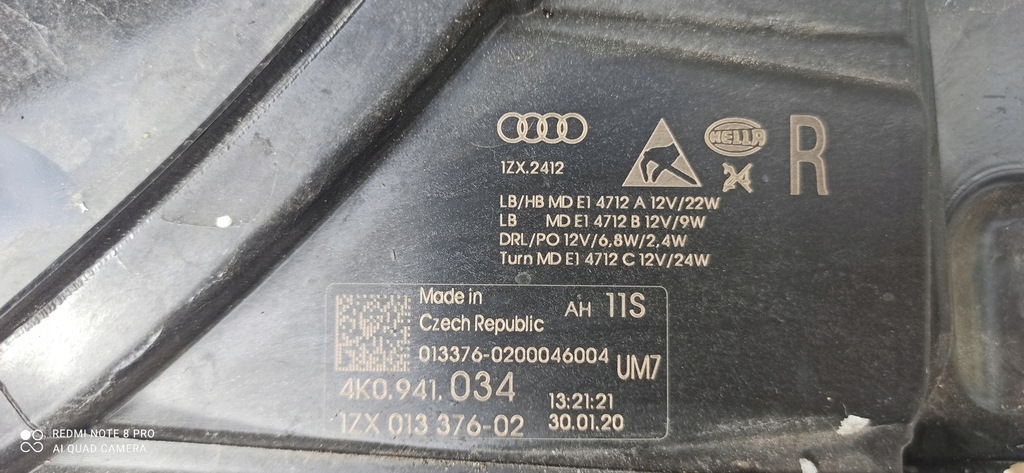 фото №14, Audi a6 c8 лампа правый перед full led 4k0941034 eu