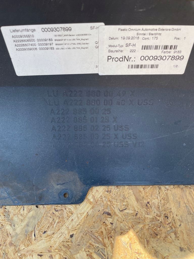 фото №8, Бампер задняя задний mercedes s klasa w222