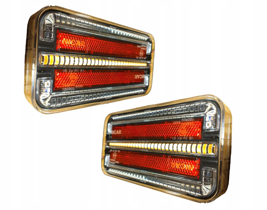 фото №14, 2x12v 19 led лампа задня led причепа комбінована